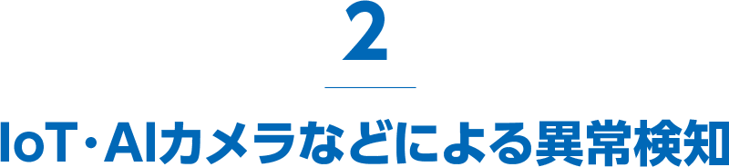 IoT・AIカメラなどによる異常検知